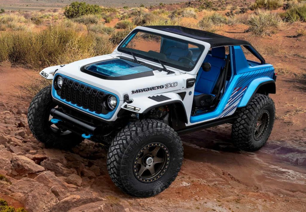 An electric Jeep Wrangler may not be coming anytime soon, but another off-road EV is