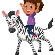 A boy riding a zebra stock vector. Illustration of cute - 142020356