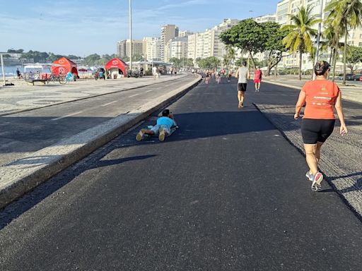 Na orla do Rio, a nova moda é cobrar R$ 15 por 'fotos profissionais' de corredores
