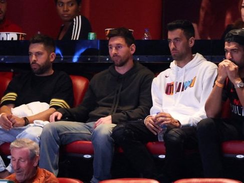 Lionel Messi, Luis Suárez y sus compañeros del Inter Miami fueron a ver un partido de NBA