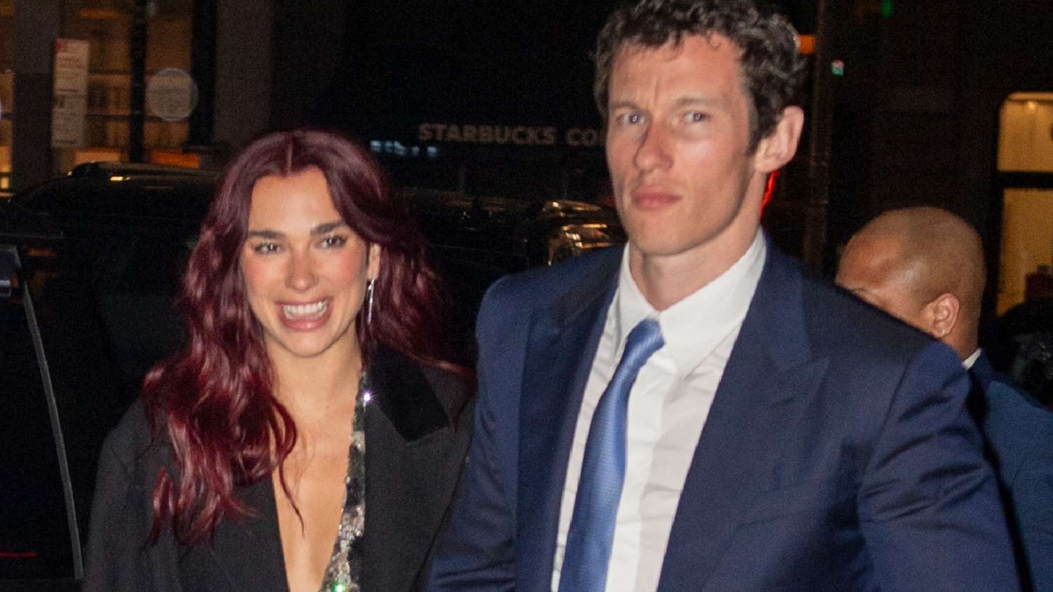 Dua Lipa Couldn't Have Looked More Smitten Holding Hands With Callum Turner on a Rare Date Night