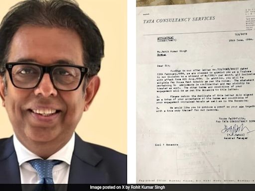 Bureaucrat's First Salary At TCS In 1984 Was Just Rs 1300. See Viral Post