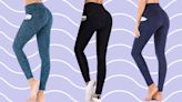 These leggings with 44k perfect reviews feature a secret tummy control panel — and they're down to $26