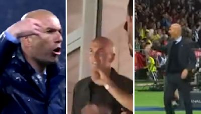 Zidane festejó el triunfo del Real Madrid con su célebre movimiento de manos