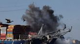 Collapsed Baltimore bridge blasted into pieces in effort to clear wreckage