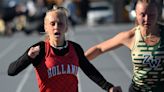 Look past Holland's Madalyn Daniels and she will race past in a flash
