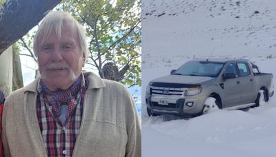 Quién era el hombre que murió por las nevadas en Santa Cruz