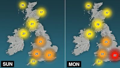 Tropical humidity to make it unbearable overnight as 34°C heatwave cripples UK