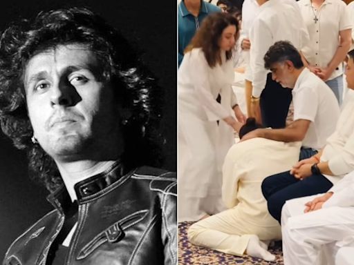 Sonu Nigam Cries Inconsolably at Tishaa's Prayer Meet, Lays Head on Krishan's Lap