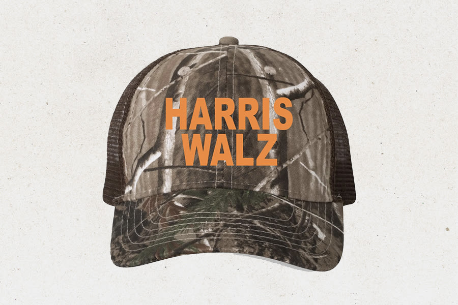 The Viral Harris-Walz Camo Hat Sold Out in Minutes — Here’s Where To Find More Like It