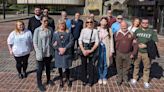 Guided walk demonstrates sight loss obstacles