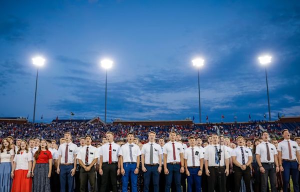 Why missionaries from The Church of Jesus Christ of Latter-day Saints were asked to sing at halftime of the BYU-SMU game