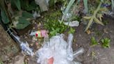 Plastic gloves and litter on footpath described as 'unbelievable'