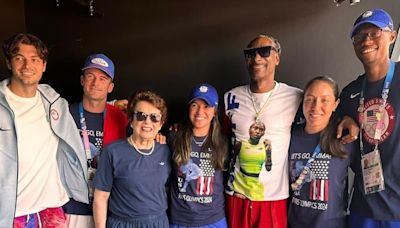 How's this for a doubles team? Billie Jean King and Snoop Dogg take in tennis at the Paris Olympics | Tennis.com