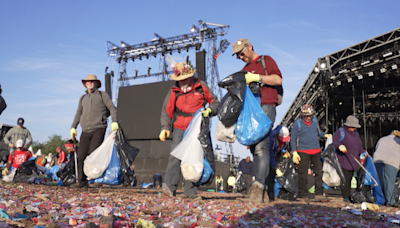 Glastonbury clean-up under way as 2024 music festival comes to an end