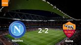 Nápoles y AS Roma terminan su encuentro liguero con un empate 2-2