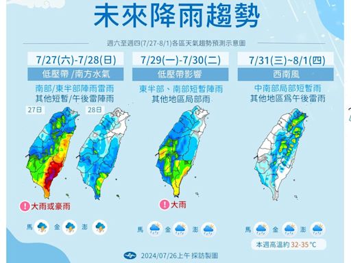 凱米剛走又有熱帶低壓發展 氣象署：「這2天」接近台灣