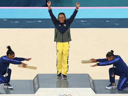 Simone Biles And Jordan Chiles Give Gold Medalist Her Due In Viral Photo