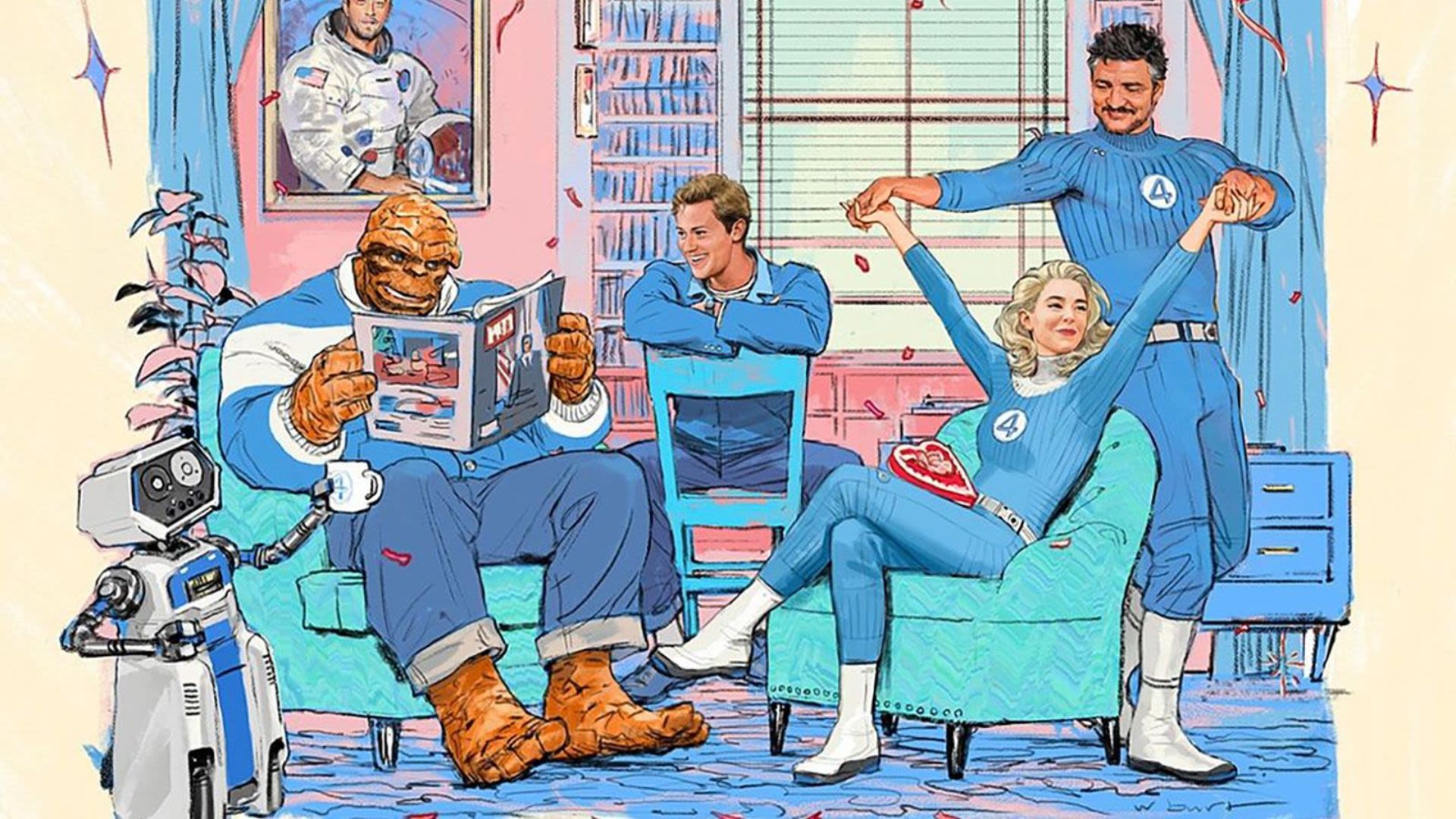 The Fantastic Four cast assembles for the first time in new behind-the-scenes picture