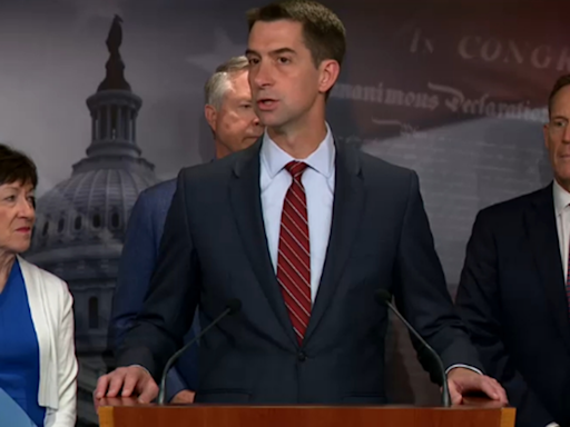 Israel-Hamas war would 'probably already been over' if Trump were president, Sen. Tom Cotton says