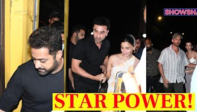 Jr NTR Joins Ranbir Kapoor, Alia Bhatt, Karan Johar, Hrithik Roshan, Saba Azad For Dinner In Mumbai - News18