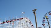 'Very rare': California's oldest roller coaster halted mid-ride