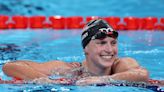 2024 Paris Olympics swimming: Katie Ledecky takes gold in 1500m freestyle, Leon Marchand wins two golds in historic night