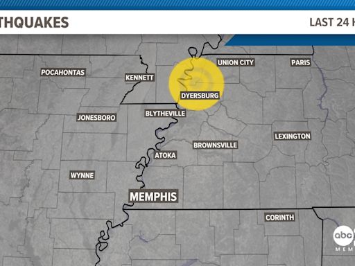 3.8 magnitude earthquake shakes parts of the Mid-South early Thursday morning