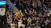 Watch: Chase Center erupts after Steph Curry hits a 3-pointer following a steal vs. Kings