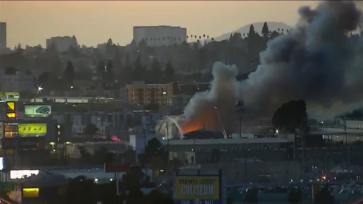 California firefighters battle lumber yard fire - KYMA