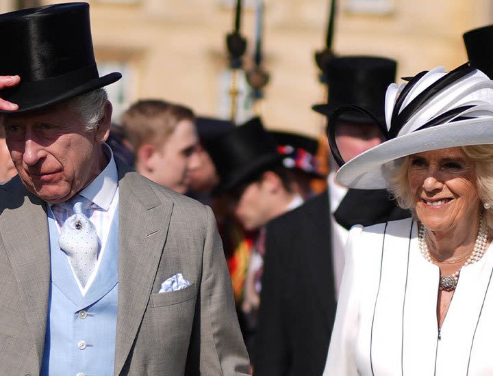 Unified King Charles & Queen Camilla Stand Side By Side in Striking Photo from Royal Garden Party