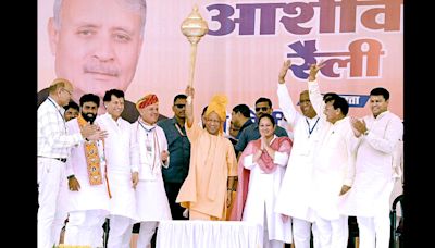 Congress pushed India into clutches of terrorism, anarchy, says UP CM Yogi in Haryana