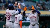 Verlander strikes out 9, passes Greg Maddux for 10th on career list as Astros beat A's 6-3