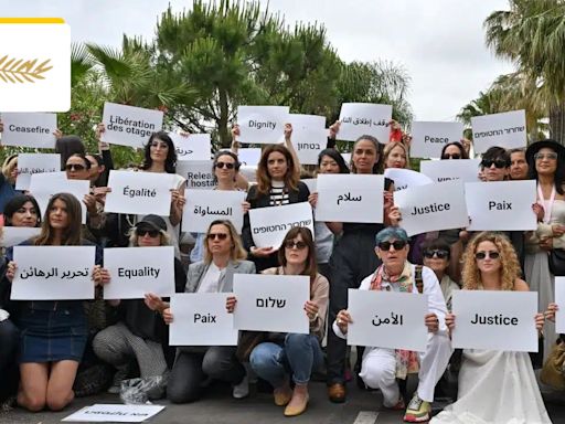 "Les femmes du cinéma pour un appel à la Justice et à la Paix" : des dizaines de militantes rassemblées au Festival de Cannes