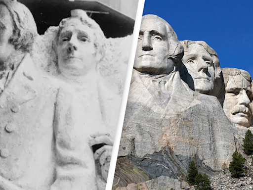 People are just finding out what Mount Rushmore was supposed to look like before funding ran out