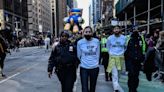 Pro-Palestinian Protesters Demonstrate at Macy's Thanksgiving Day Parade