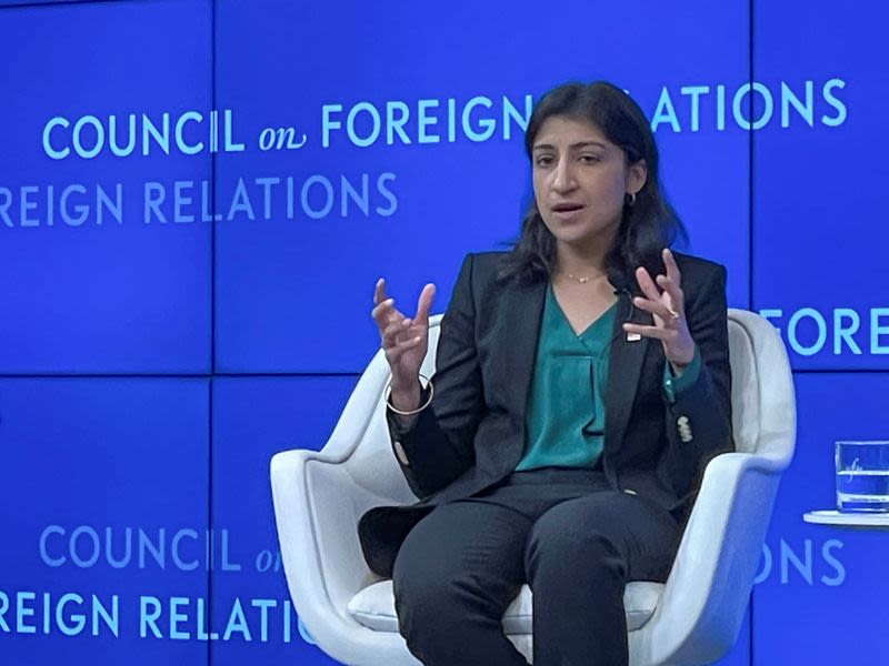 FTC Chair Lina Khan welcomes companies weighing antitrust in deals, addresses critics