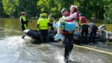 Heavy rains over Texas have led to water rescues, school cancellations and evacuation orders