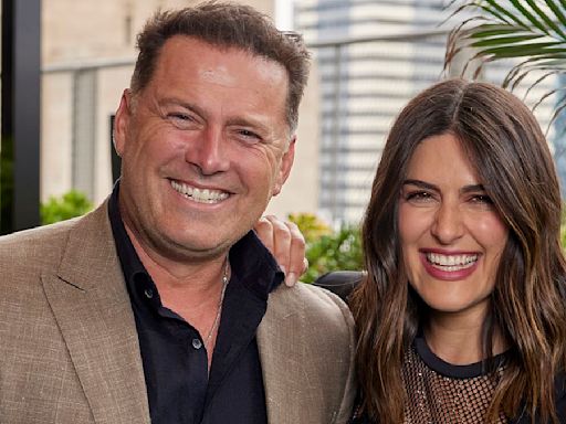 Today's Sarah Abo shows up co-host Karl Stefanovic with her push ups