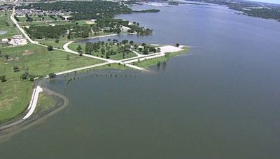 Lewisville Lake Park closed because of high water and storm damage