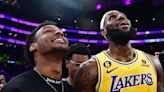 Bronny and LeBron James team up in historic first for NBA