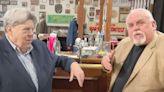 'Cheers' Stars George Wendt and John Ratzenberger Reunite as the Show's Bar Goes Up for Auction