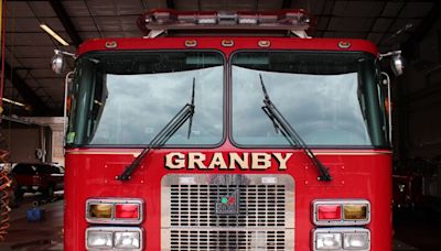 Motor vehicle crash on Amherst Street in Granby