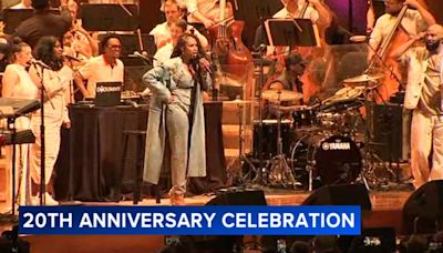 Jennifer Hudson surprises fans at Common's concert for Millennium Park 20th anniversary celebration