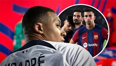 Mbappé se las tuvo con jugadores del Barça: 'En el campo...'