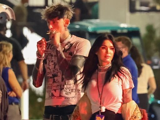 Megan Fox & Machine Gun Kelly Support His Bestie Travis Barker at Blink-182 L.A. Concert