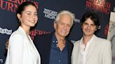 Michael Douglas Makes Rare Red Carpet Appearance With Daughter Carys, 21, and Son Dylan, 23