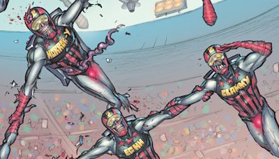 Sci-fi horror comedy Zombo crosses over with future sport classic Harlem Heroes in the new 2000 AD Sci-Fi Special