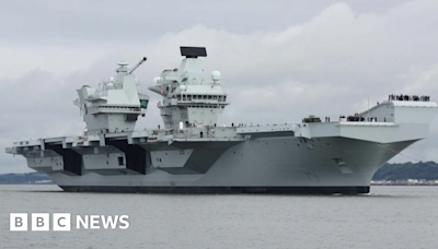 HMS Queen Elizabeth returns to Portsmouth after repairs