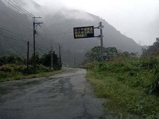 中橫便道大雨落石再禁行 谷關風景區慘遭池魚之殃